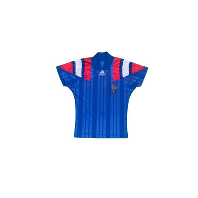 Maillot football vintage domicile Equipe de France saison 1992-1993 - Adidas - Equipe de France