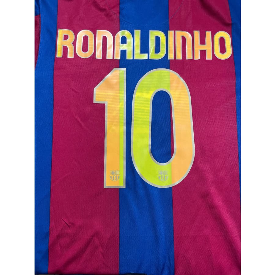 Maillot vintage Barcelone floqué Ronaldinho (2006-08) - Vintage Maillot vintage Barcelone floqué Ronaldinho (2006-08) - Vintage