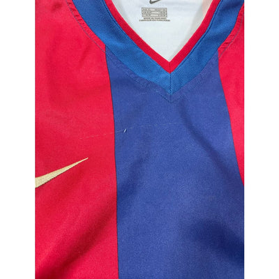 Maillot football vintage domicile FC Barcelone #34 Iniesta saison 2002-2003 - Nike - Barcelone
