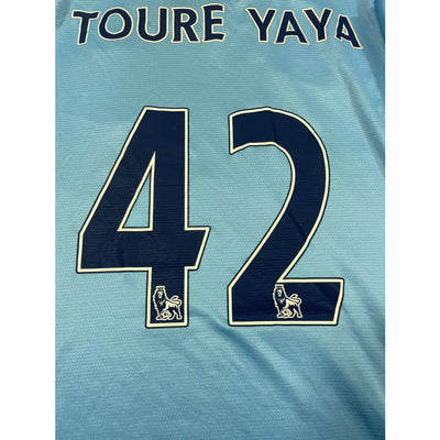 Maillot football vintage domicile Manchester City #42 Touré Yaya saison 2013-2014 - Nike - Manchester City