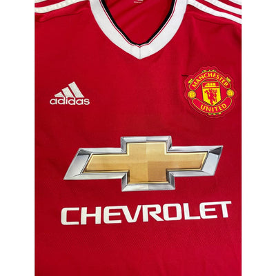 Maillot football vintage domicile Manchester United saison 2015-2016 - Adidas