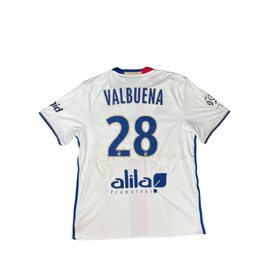 Maillot football vintage domicile Olympique Lyonnais #28 Valbuena saison 2016 - 2017 - Adidas