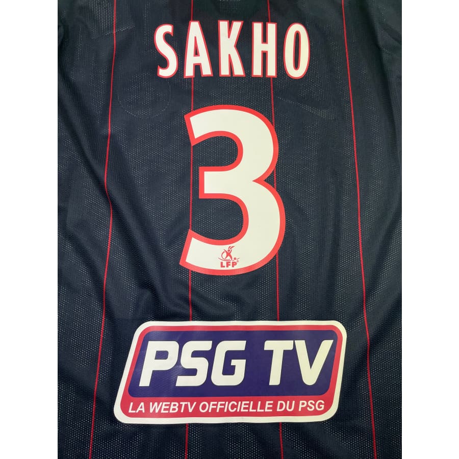 Maillot football vintage domicile Paris Saint-Germain #3 Sakho saison 2009-2010 - Nike - Paris Saint-Germain