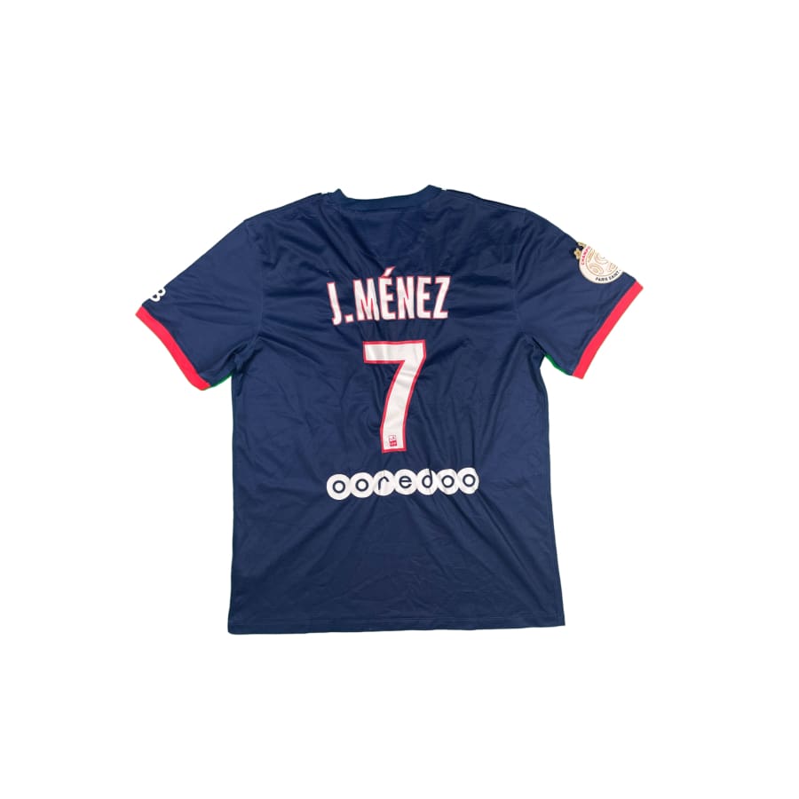 Maillot football vintage domicile Paris Saint Germain #7 J.Menez saison 2013-2014 - Nike - Paris Saint-Germain