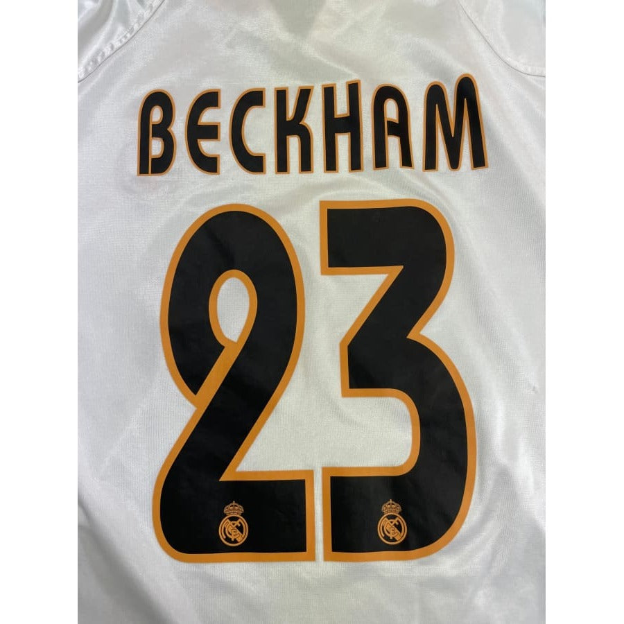 Maillot football vintage domicile Real Madrid #23 Beckham saison 2004-2005 - Adidas