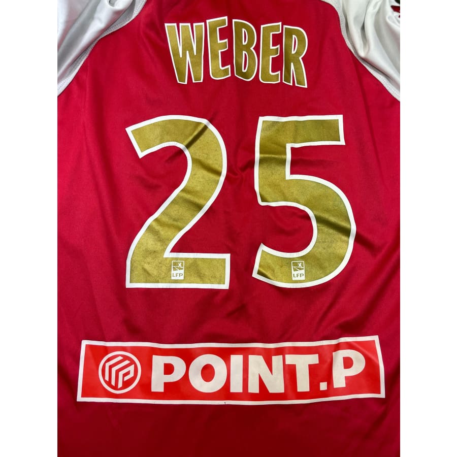 Maillot football vintage domicile Stade de Reims #25 Weber saison 2009-2010 - Kappa - Stade de Reims