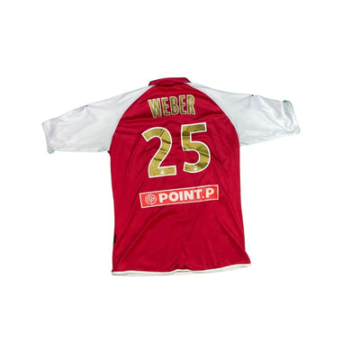 Maillot football vintage domicile Stade de Reims #25 Weber saison 2009-2010 - Kappa - Stade de Reims