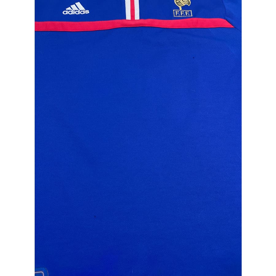 Maillot football vintage Equipe de France #10 Zidane domicile saison 2000-2001 - Adidas - Equipe de France