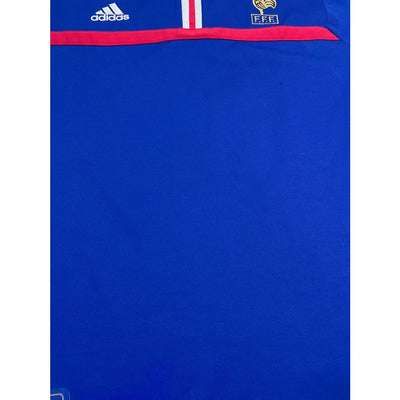 Maillot football vintage Equipe de France #10 Zidane domicile saison 2000-2001 - Adidas - Equipe de France