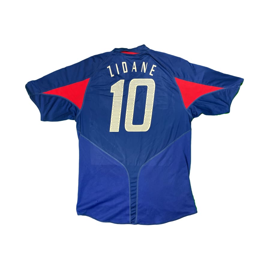 Maillot football vintage Equipe de France #10 Zidane domicile saison 2004-2005 - Adidas - Equipe de France