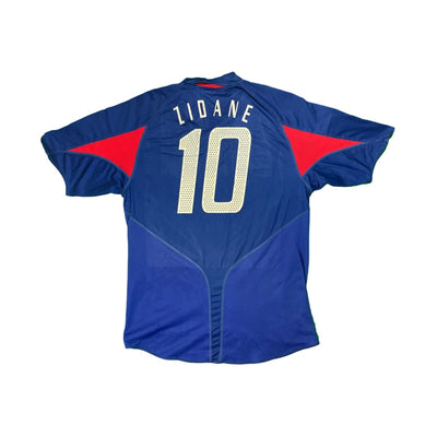 Maillot football vintage Equipe de France #10 Zidane domicile saison 2004-2005 - Adidas - Equipe de France