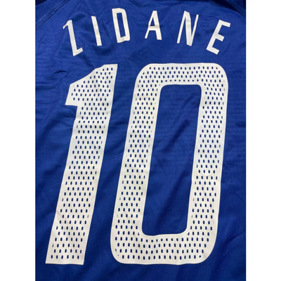 Maillot football vintage Equipe de France #10 Zidane domicile saison 2004-2005 - Adidas - Equipe de France
