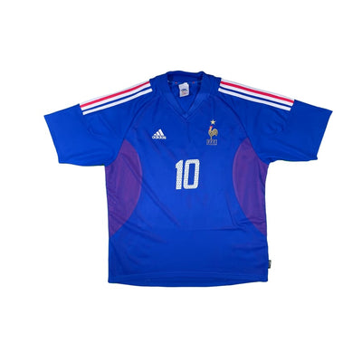 Maillot football vintage Equipe de France #10 Zidane domicile saison - Adidas - Equipe de France