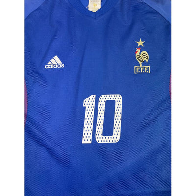 Maillot football vintage Equipe de France #10 Zidane domicile saison - Adidas - Equipe de France