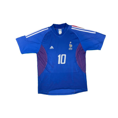 Maillot football vintage Equipe de France #10 Zidane domicile saison - Adidas - Equipe de France