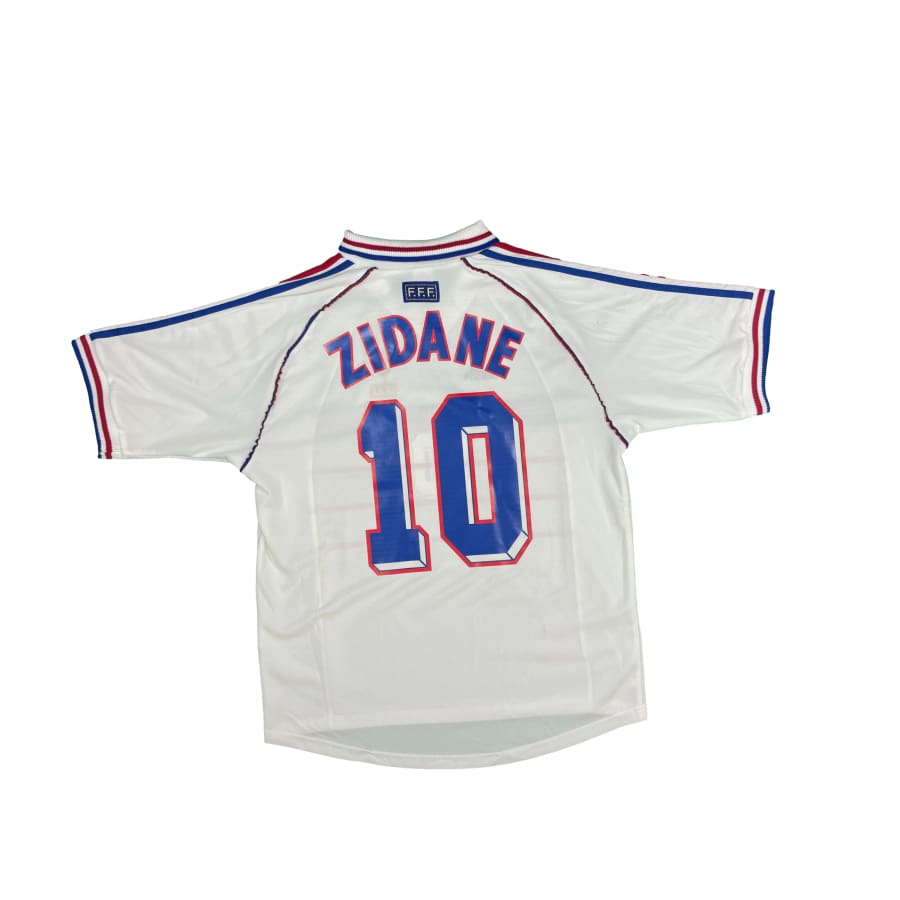 Maillot football vintage Equipe de France #10 Zidane extérieur saison 1998-1999 - Adidas - Equipe de France