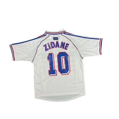 Maillot football vintage Equipe de France #10 Zidane extérieur saison 1998-1999 - Adidas - Equipe de France