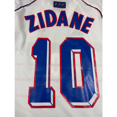 Maillot football vintage Equipe de France #10 Zidane extérieur saison 1998-1999 - Adidas - Equipe de France
