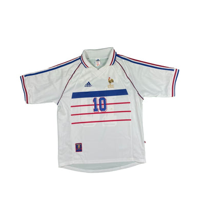 Maillot football vintage Equipe de France #10 Zidane extérieur saison 1998-1999 - Adidas - Equipe de France