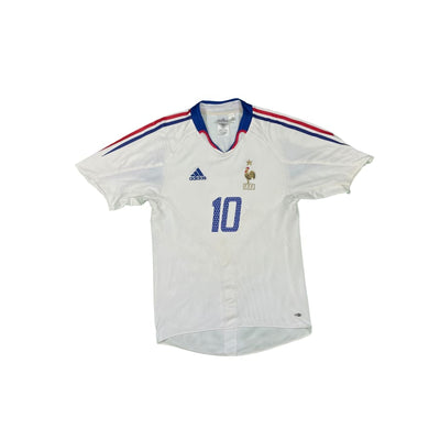 Maillot football vintage Equipe de France #10 Zidane extérieur saison - Adidas - Equipe de France
