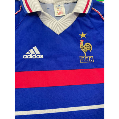 Maillot football vintage Equipe de France #10 Zidane saison 1998-1999 - Adidas - Equipe de France