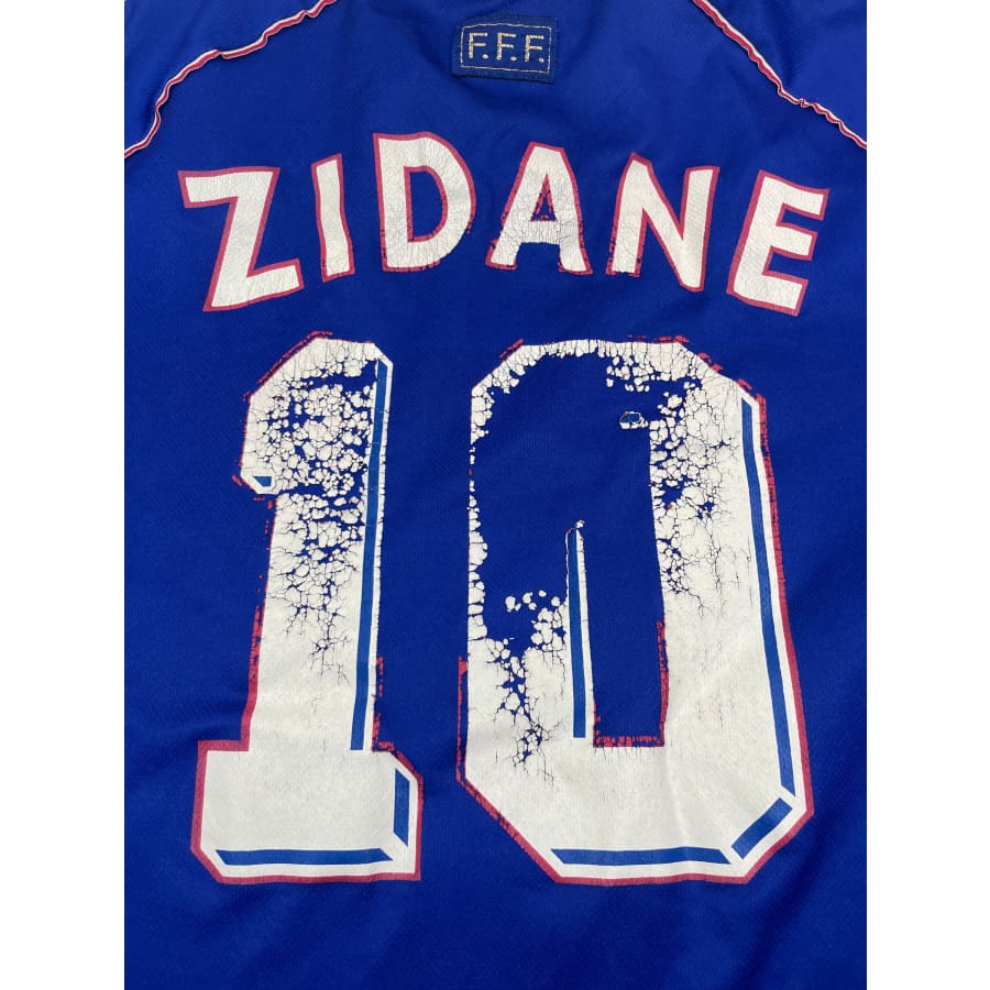 Maillot football vintage Equipe de France #10 Zidane saison 1998-1999 - Adidas - Equipe de France