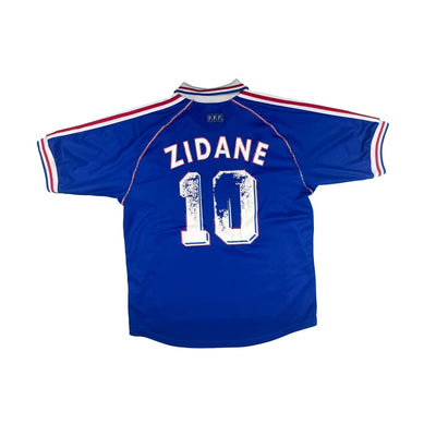 Maillot football vintage Equipe de France #10 Zidane saison 1998-1999 - Adidas - Equipe de France