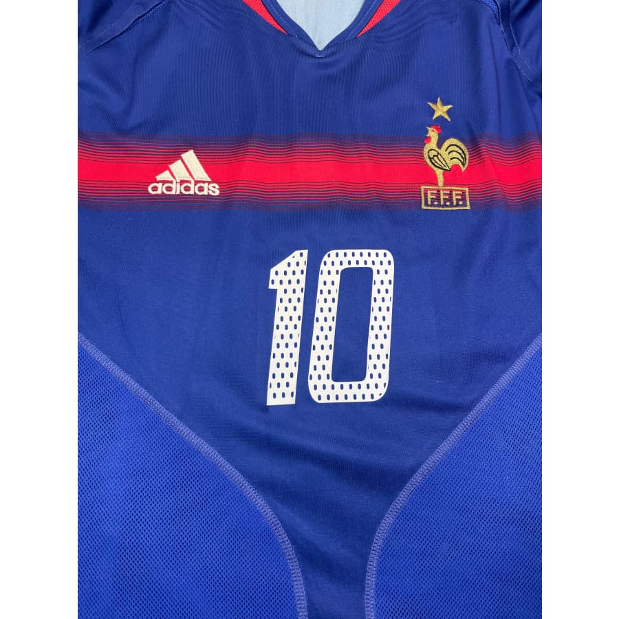 Maillot football vintage Equipe de France #10 Zidane saison - Adidas - Equipe de France
