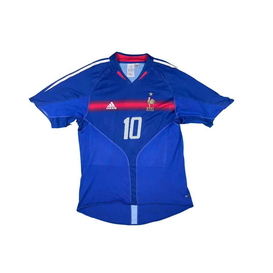 Maillot football vintage Equipe de France #10 Zidane saison - Adidas - Equipe de France
