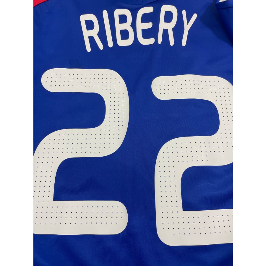 Maillot football vintage Equipe de France #22 Ribery domicile saison 2008-2009 - Adidas - Equipe de France