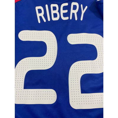 Maillot football vintage Equipe de France #22 Ribery domicile saison 2008-2009 - Adidas - Equipe de France