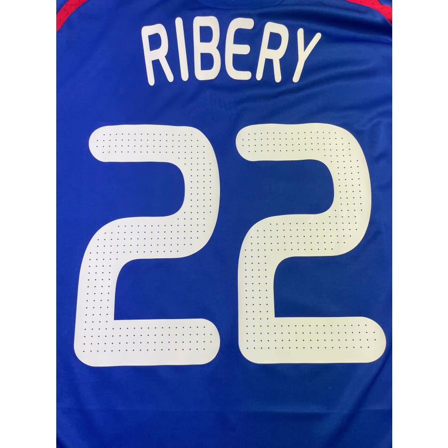 Maillot football vintage Equipe de France #22 Ribery domicile saison 2008-2009 - Adidas - Equipe de France