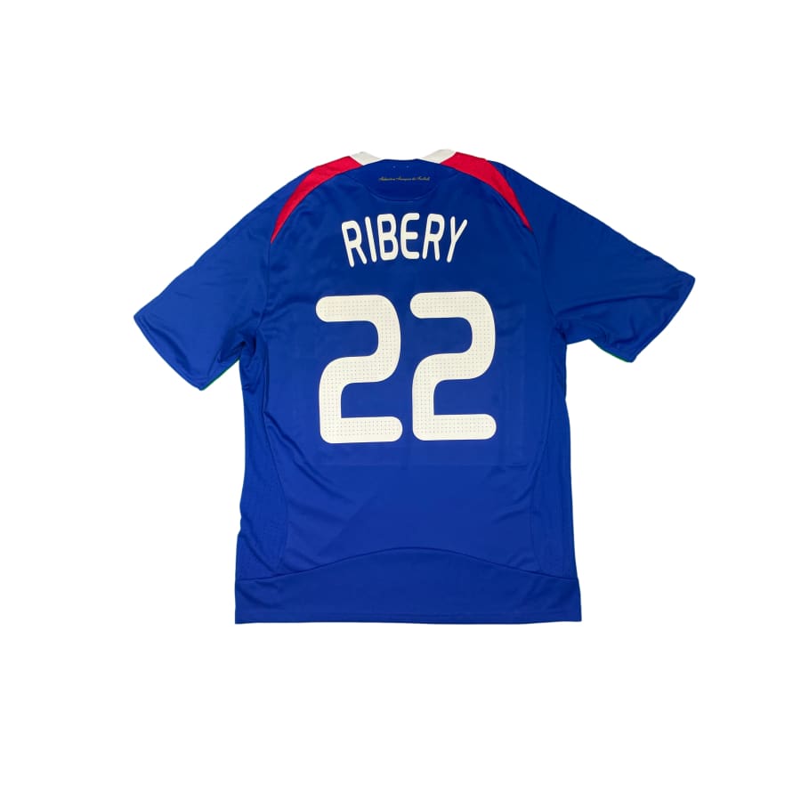 Maillot football vintage Equipe de France #22 Ribery domicile saison 2008-2009 - Adidas - Equipe de France