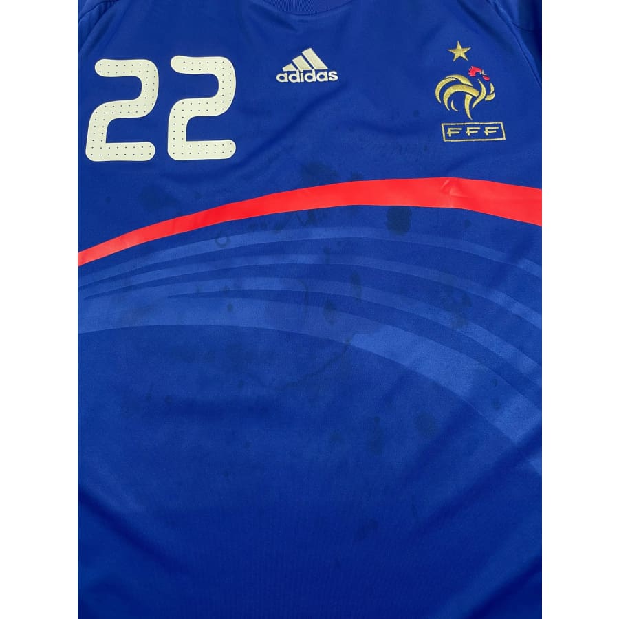 Maillot football vintage Equipe de France #22 Ribery domicile saison 2008-2009 - Adidas - Equipe de France