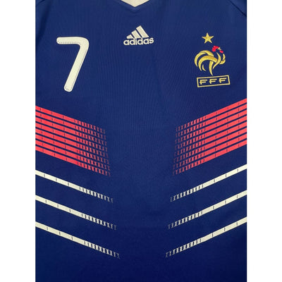 Maillot football vintage Equipe de France #7 Ribery domicile saison 2010-2011 - Adidas - Equipe de France