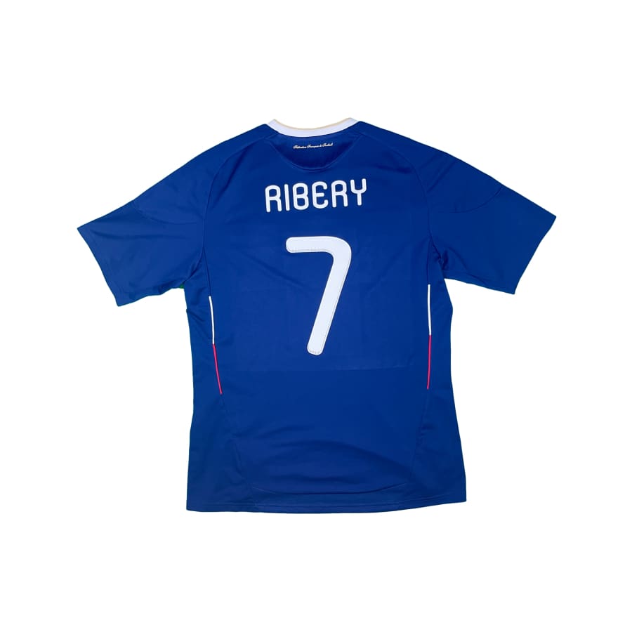 Maillot football vintage Equipe de France #7 Ribery domicile saison 2010-2011 - Adidas - Equipe de France