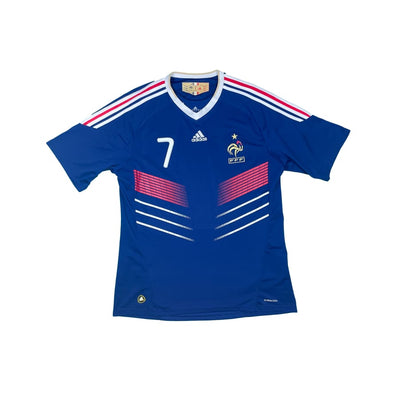 Maillot football vintage Equipe de France #7 Ribery domicile saison 2010-2011 - Adidas - Equipe de France
