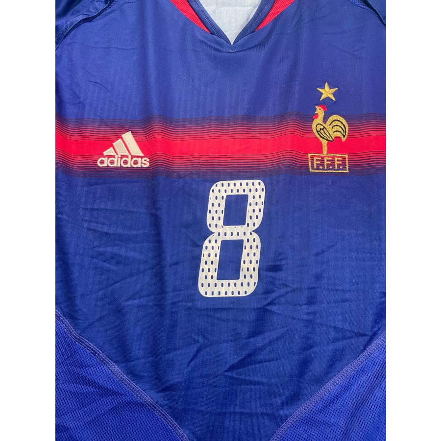 Maillot football vintage Equipe de France #8 Desailly domicile saison 2004-2005 - Adidas - Equipe de France