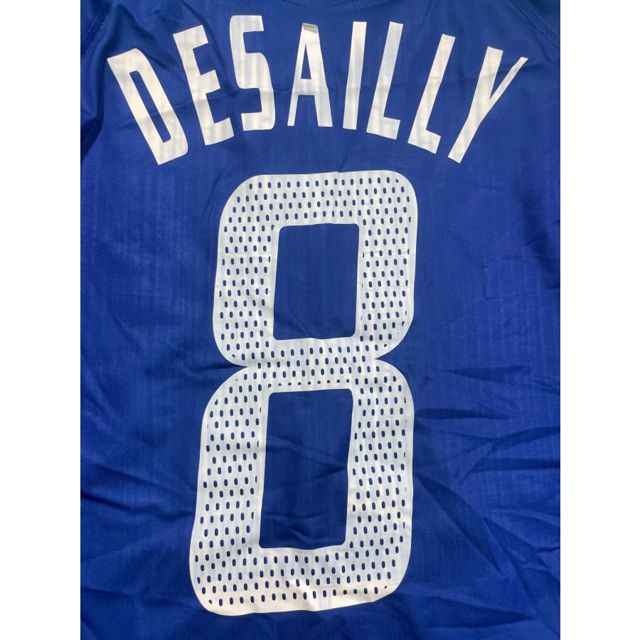 Maillot football vintage Equipe de France #8 Desailly domicile saison 2004-2005 - Adidas - Equipe de France