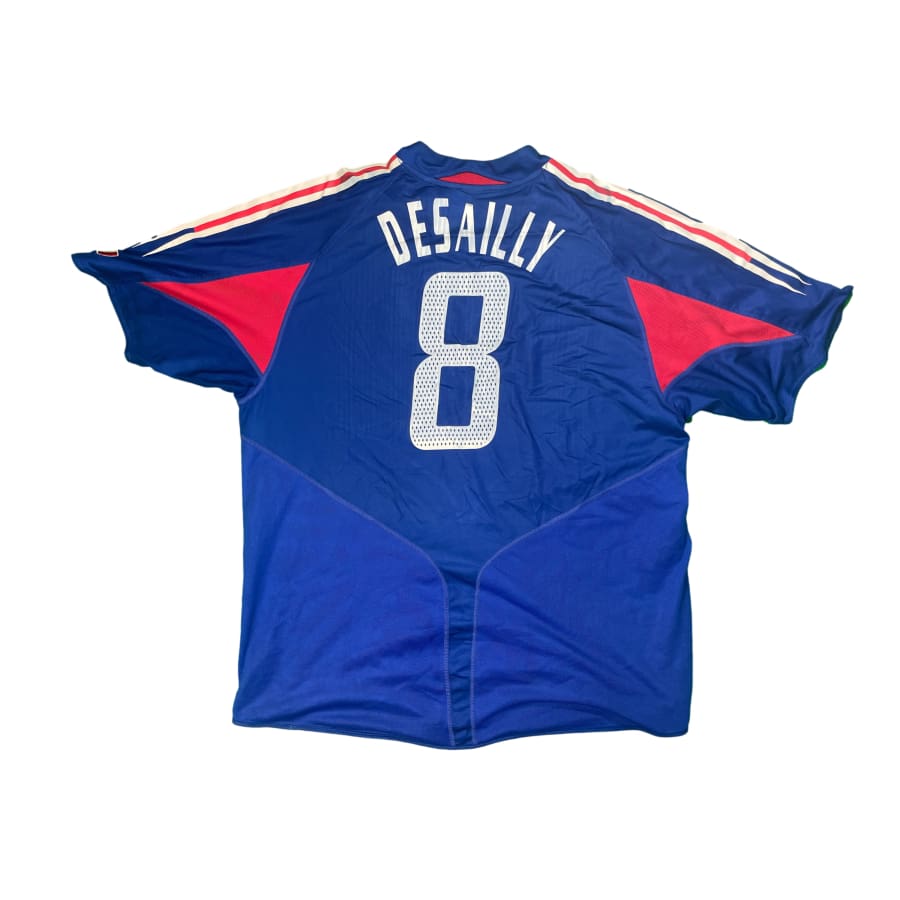 Maillot Football Vintage Equipe De France Desailly N°8 - Domicile 2004-2005 - Adidas