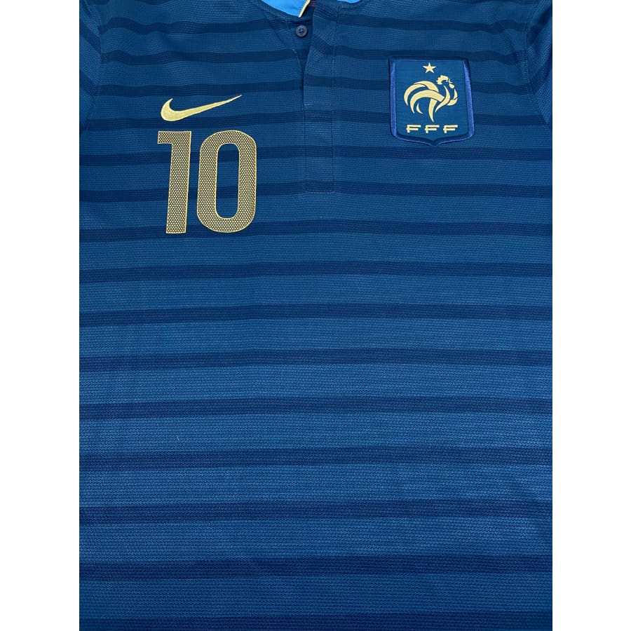 Maillot football vintage Equipe de France domicile #10 Benzema saison 2014-2015 - Nike - Equipe de France