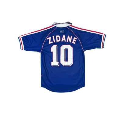 Maillot football vintage Equipe de France domicile #10 Zidane saison 1998-1999 - Adidas - Equipe de France