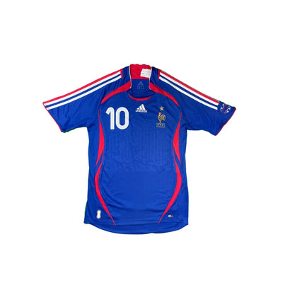 Maillot football vintage Equipe de France domicile #10 Zidane saison 2006-2007 - Adidas - Equipe de France