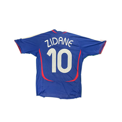 Maillot football vintage Equipe de France domicile #10 Zidane saison 2006-2007 - Adidas - Equipe de France