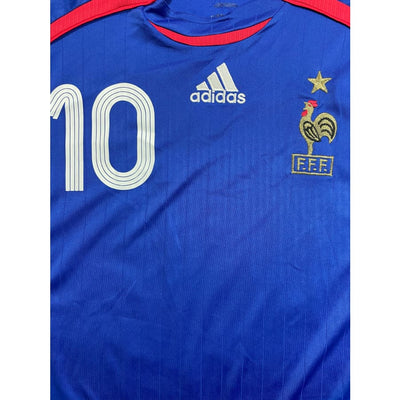 Maillot football vintage Equipe de France domicile #10 Zidane saison 2006-2007 - Adidas - Equipe de France
