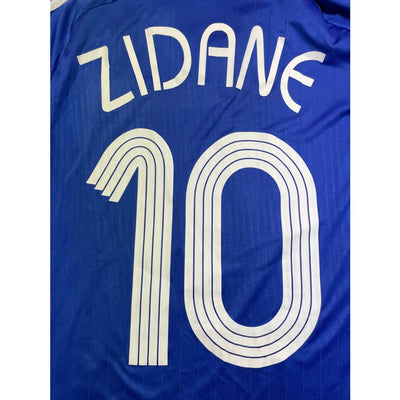 Maillot football vintage Equipe de France domicile #10 Zidane saison 2006-2007 - Adidas - Equipe de France