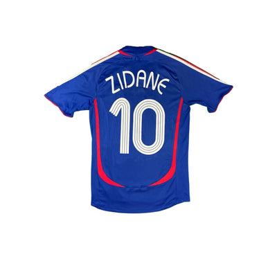Maillot football vintage Equipe de France domicile #10 Zidane saison 2006-2007 - Adidas - Equipe de France