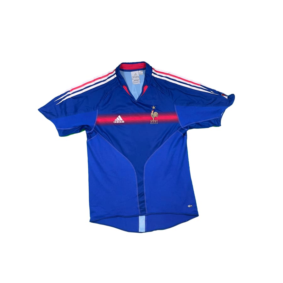 Maillot football vintage Equipe de France domicile #10 Zidane saison 2006-2007 - Adidas - Equipe de France