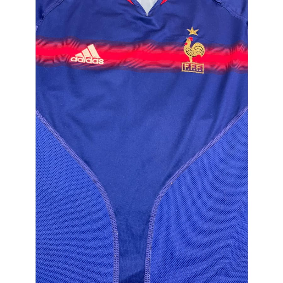 Maillot football vintage Equipe de France domicile #10 Zidane saison 2006-2007 - Adidas - Equipe de France