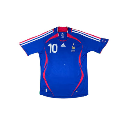 Maillot football vintage Equipe de France domicile #10 Zidane saison - Adidas - Equipe de France